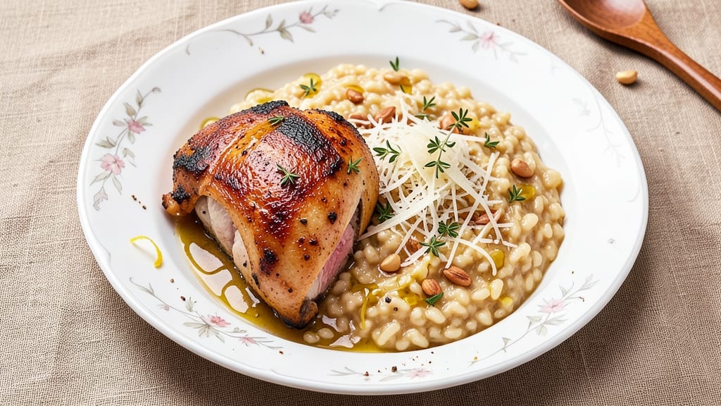 Baked Chicken And Risotto Recipe: One-Pot Creaminess With Golden Crisp Edges