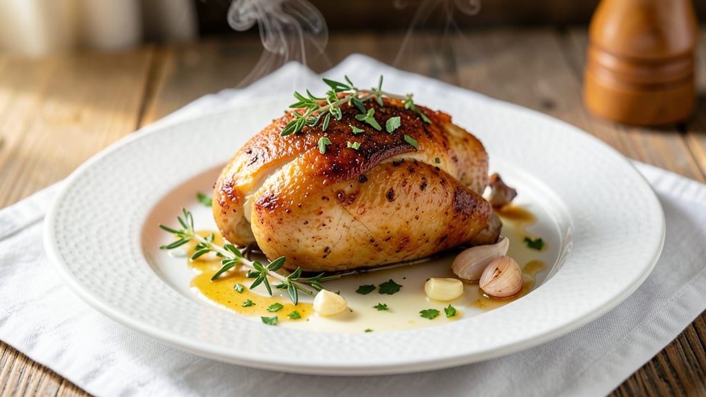 Baked Chicken Thyme Recipe: Herbal Butter-Basted Juiciness in 40 Minutes