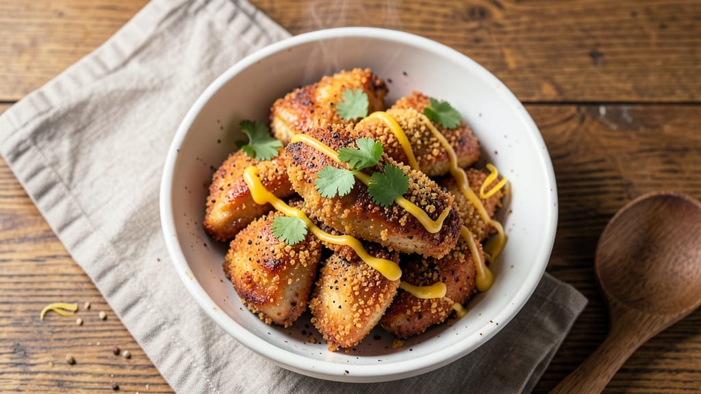 Air Fryer Fried Chicken Recipe with Bread Crumbs: Triple-Dredged Crunch Without Deep Frying