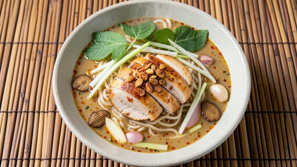 Authentic Thai Chicken Noodle Soup Recipe: Fragrant Lemongrass and Kaffir Lime Infusion