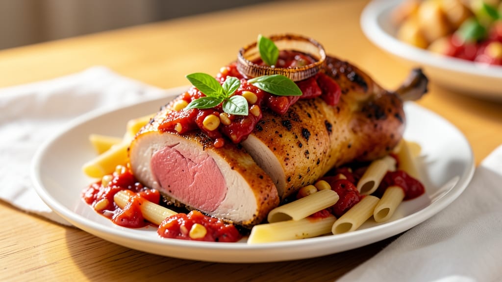 Baked Chicken With Pasta Sauce Recipe: One-Pot Meal with Saucy Comfort