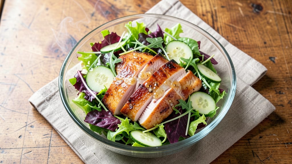 Award-Winning Smoked Chicken Salad Recipe: Crispy, Smoky Bites Over Fresh Greens