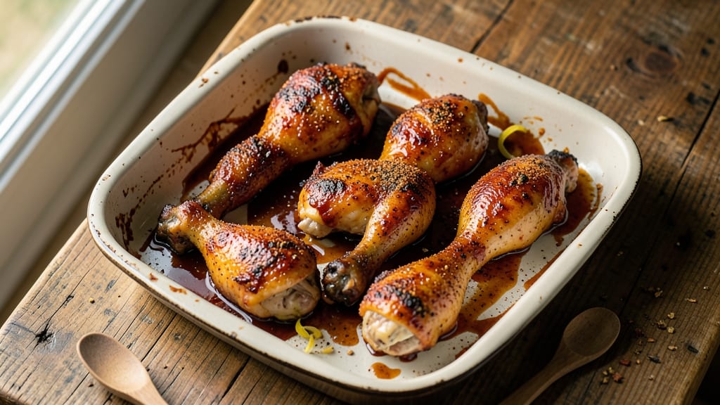 Baked Barbeque Chicken Legs Recipe: Sweet-Smoky Crust Without Deep Frying