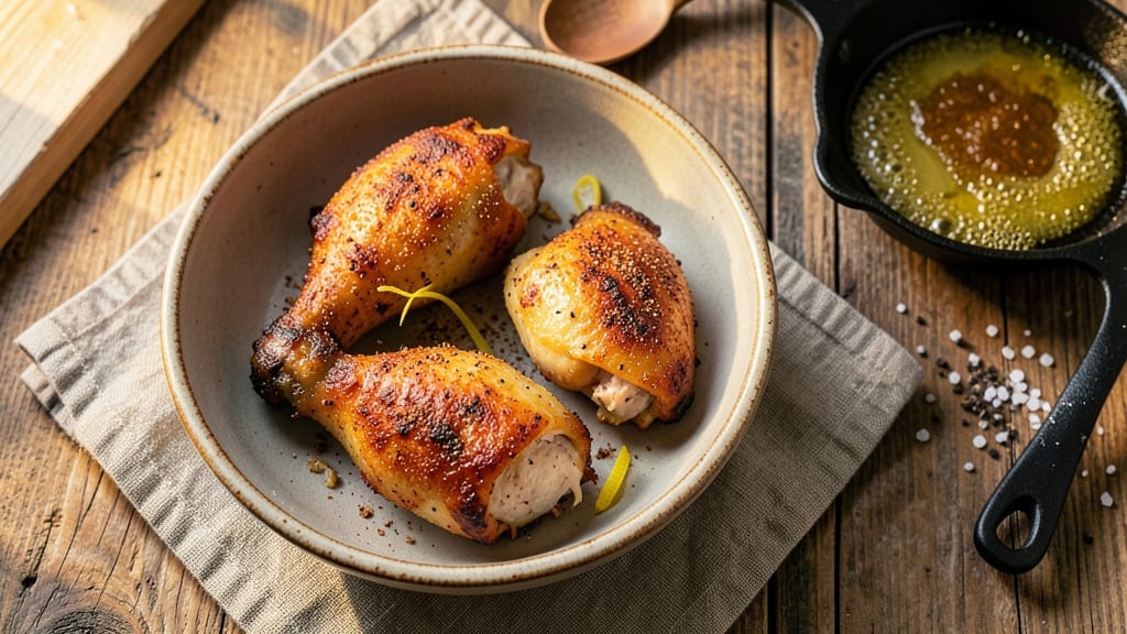 Air Fry Chicken Leg Quarters Recipe: Crispy Skin, Juicy Meat in 25 Minutes
