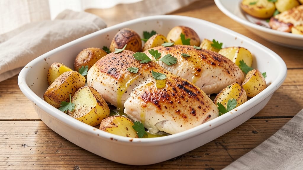 Baked Ranch Chicken and Potatoes Recipe: Crispy-Crusted Comfort in One Pan