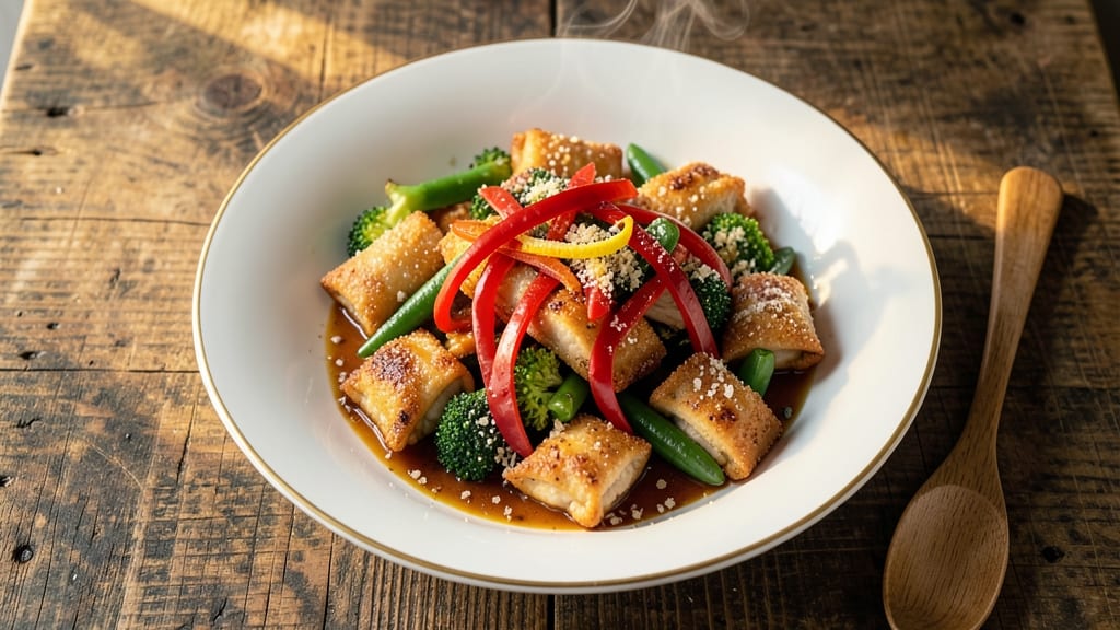 Applebee's Chicken Wonton Stir Fry Recipe: Triple-Dredged Crunch With Cheesy Sauce Rivers