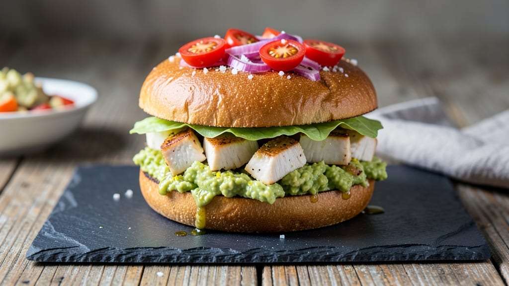 Avocado Chicken Salad Sandwiches Recipe: Crunchy Greens and Creamy Avocado Layers