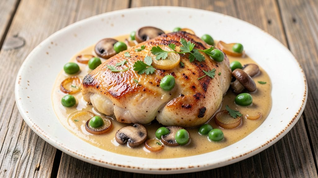 Betty Crocker Chicken à LA King Recipe: Celery Crown Crunch Over Creamy Dill Sauce Magic