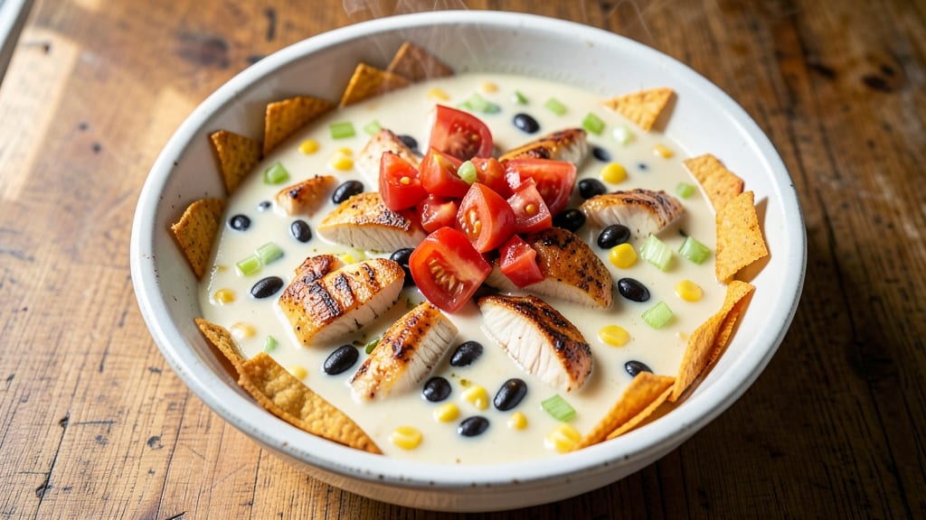 BJ's Chicken Tortilla Soup Copycat Recipe: Crispy Celery Crown Over Zesty Tomato Bliss