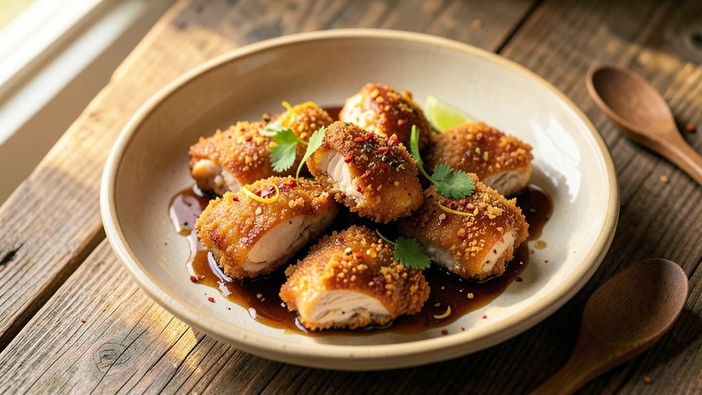 Asian Crispy Fried Chicken Recipe: Double-Dredged Crunch With Fragrant Lime Zest