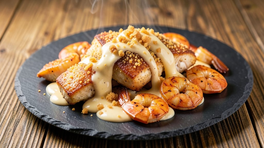Applebee's Bourbon Street Chicken and Shrimp Copycat Recipe: Triple-Dredged Crunch With Melty Cheese Rivers