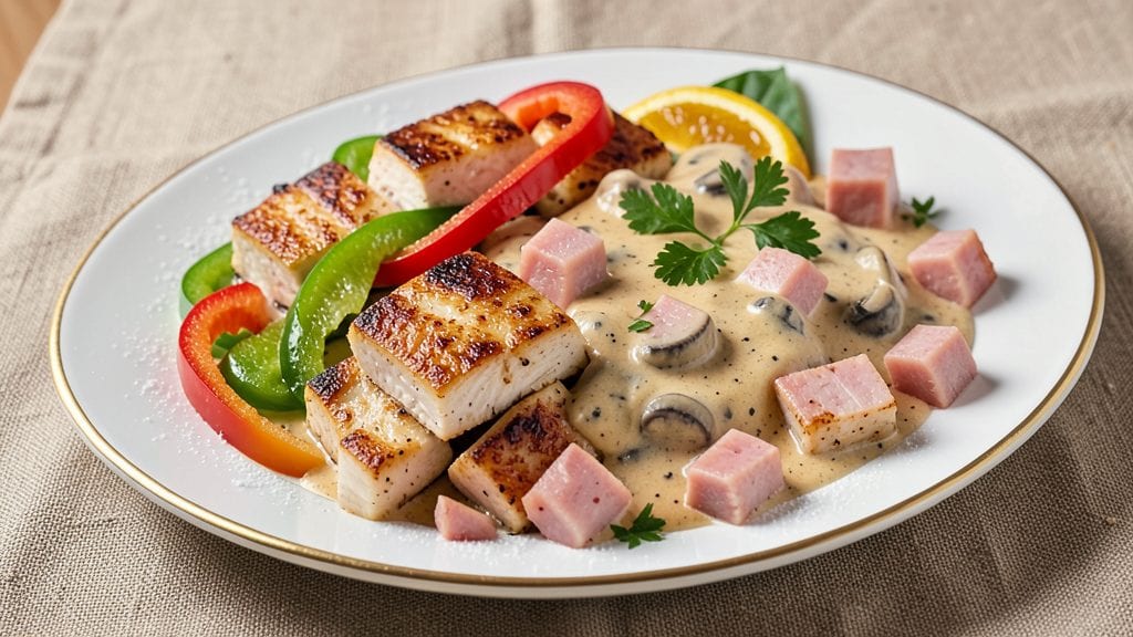 Campbell's Chicken Ala King Recipe: Celery Crown Crunch Over Creamy Mushroom Bliss