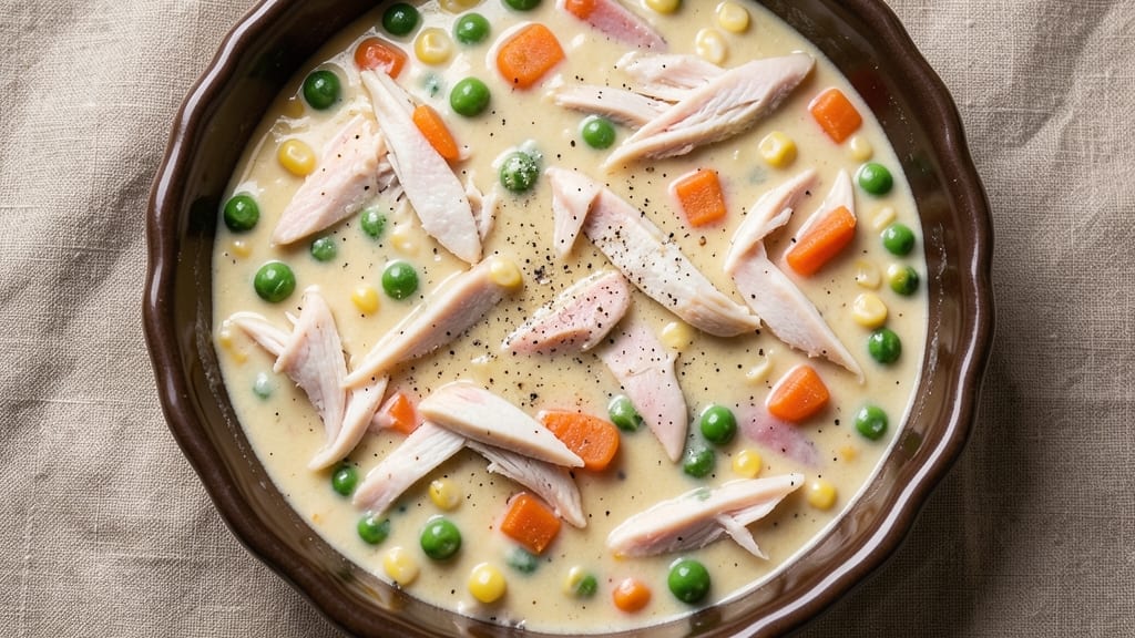Campbell's Cream of Chicken Pot Pie Recipe: Golden Crust, Creamy Filling in One Dish