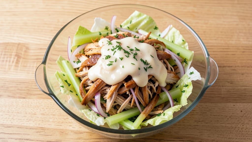 Copycat Sam’s Club Rotisserie Chicken Salad Recipe: Crisp Celery Crown Over Creamy Dill Dressing Bliss