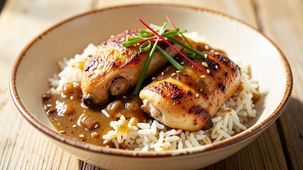 Baked Chicken, Rice, and Gravy Recipe: One-Pot Harmony of Savory Layers