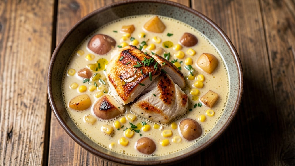 Amish Chicken Corn Chowder Soup Recipe: Creamy Homestyle Richness in One Pot