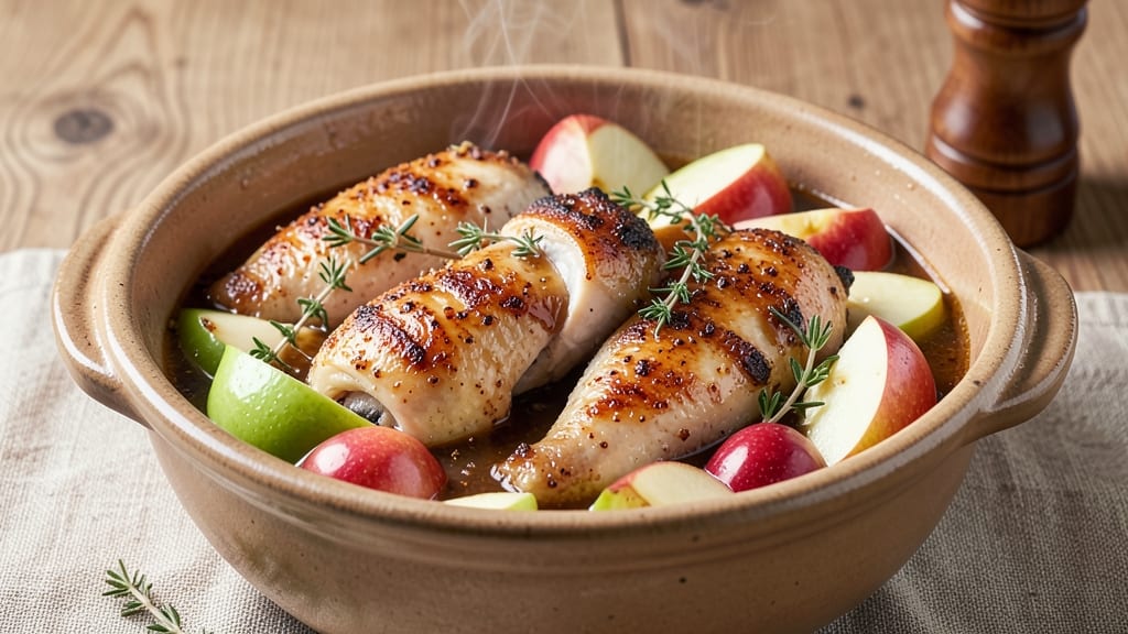 Apple Chicken Crock Pot Recipe: Sweet-Tart Apple Sauce That Caramelizes Chicken