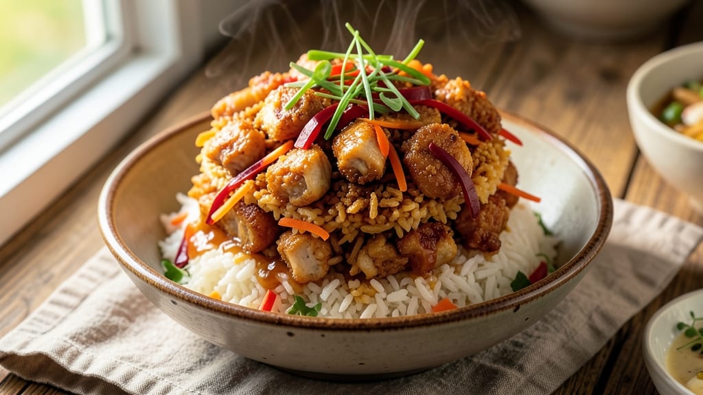 Bang Bang Chicken Fried Rice Stack Recipe: Crispy Crunch Meets Creamy Comfort in One Bite