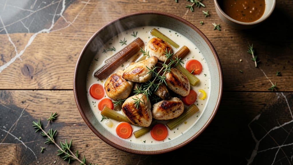 Anne Burrell's Chicken Soup Recipe: Herbed Egg Drop Swirls and Shredded Chicken