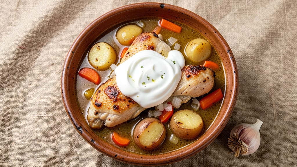 Armenian Chicken Soup Recipe: Spiced Yogurt and Herb-Rich Tradition